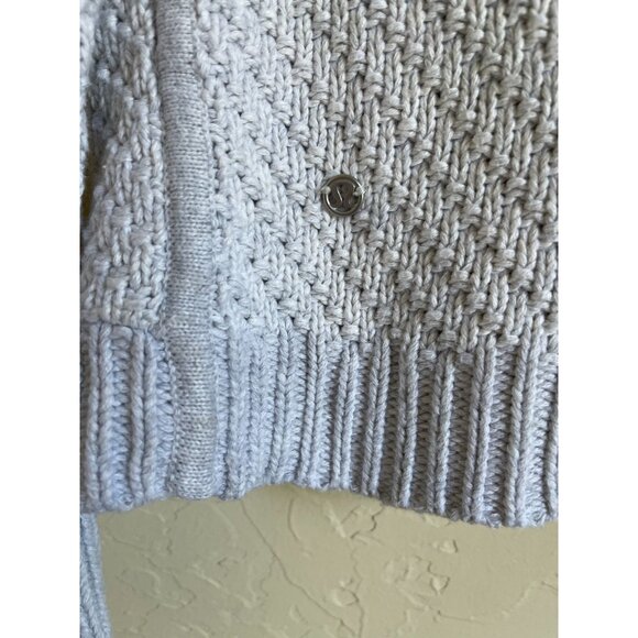 Lululemon Post Practice Shawl Collar Cardigan Snap Closure Size 4 - Picture 11 of 11